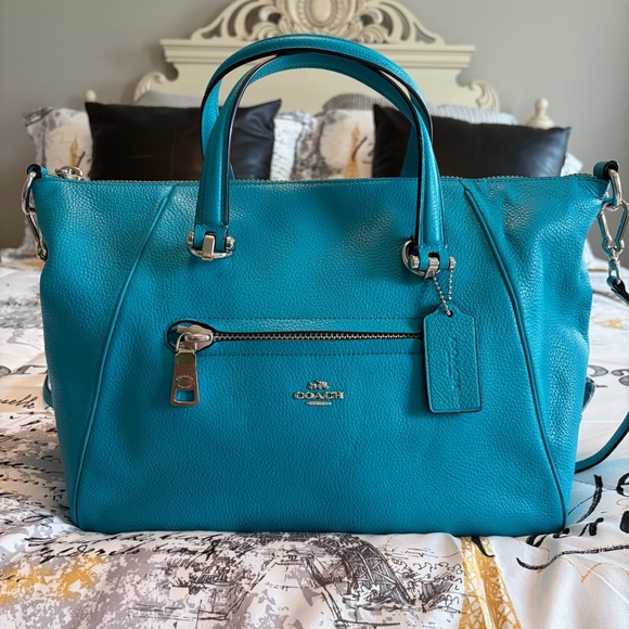 Coach Handbags - NWT Coach Pebble Primrose Satchel in Turquoise